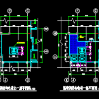 钢结构电梯井道结构施工图