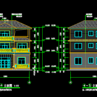 12.24X9.54三层农村自建房建筑及结构全套图