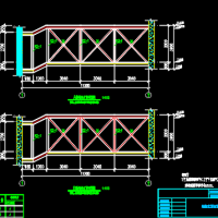 两建筑间钢结构走廊结构图