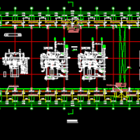 排架结构压缩机厂房建筑施工图