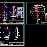 臭氧接触塔CAD设备图