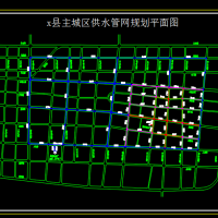 邯郸某县城综合管网控制性详细规划