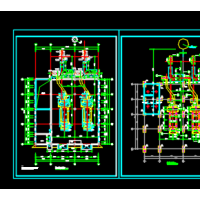 锅炉房设备基础结构CAD图