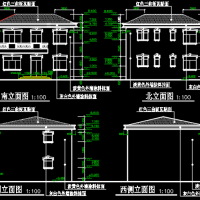 0.8X10.5农村二层自建房建筑图