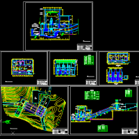 某水电站厂房构造设计CAD图纸