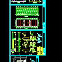 21m跨钢筋混凝土装配车间单层单跨厂房结构课设图（带计算书）