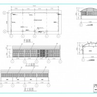 钢结构晾衣房施工图（4.5x10m）