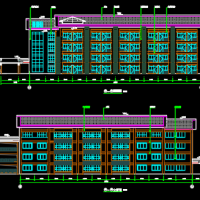 河北黎川县社会福利中心老年养护院建筑设计施工图