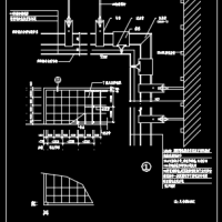 空调机房吸音板吊顶节点CAD图