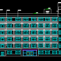 六层框架教学楼建筑及结构毕业设计图（带计算书）