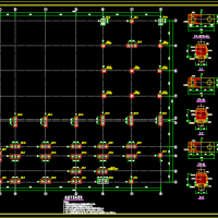 L形六层框架办公楼结构施工图(预制PHC预应力管桩)
