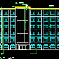 4821平米六层框架宾馆建筑及结构毕设图(带计算书)