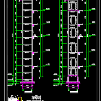 轻钢结构观光电梯结构设计图