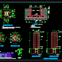 既有建筑加装钢结构电梯基础图(2021年设计)