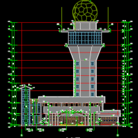 重庆某天气雷达站综合楼建筑设计图