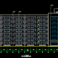 山西七层单身宿舍楼建筑及结构设计图7996.27m2
