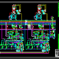 火电厂全厂汽水系统CAD设计图