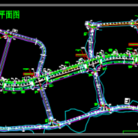 市政综合管网管沟总平面设计图