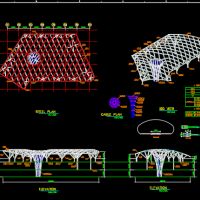 ETFE膜结构施工图