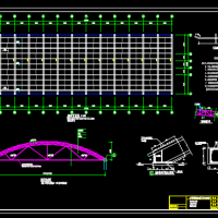 水产养殖温室大棚钢结构部分施工图