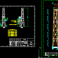 15m高钢结构烟囱支架设计图