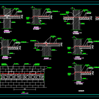 山东三层砌体结构预制板教学楼结构加固CAD图