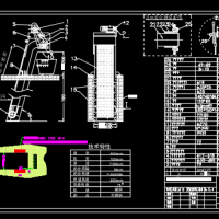 回转式机械格栅CAD图纸