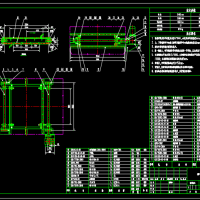 溶气泵型气浮设备CAD图纸（含链条式刮油机)