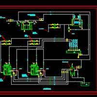 蒸汽锅炉热力系统CAD图