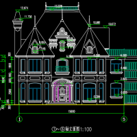 两层木结构别墅建筑及结构施工图