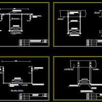 钢结构C型檩条上支吊架生根方式CAD详图