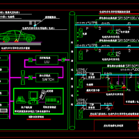 机动车充电桩设计CAD图集（含电力系统及参数）