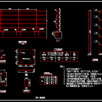 钢制防护栏杆CAD设计图