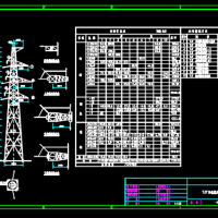 输电线路TJT铁塔CAD详图