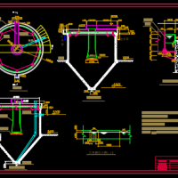 竖流式初沉池CAD设计图