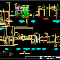 污水处理厂二期扩建工程工艺流程图