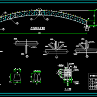 21米跨管桁架结构设计施工图