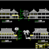 西双版纳傣族民居方案图