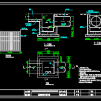 明沟接暗管CAD图及明沟接暗管大样CAD图
