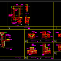 建筑设计常用变形缝CAD节点详图