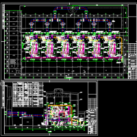 燃气锅炉烟气及热泵系统设计CAD图