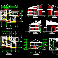 17.1X12.0  两层自建别墅方案图