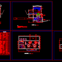 水轮机电站初步设计CAD图