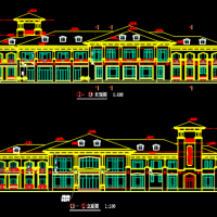 某小区会所建筑设计CAD图