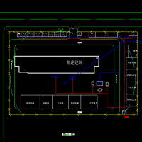 6层建筑施工平面布置CAD图
