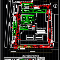医院综合楼施工现场平面布置图（三阶段 基础、主体、装修）