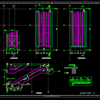 商场自动扶梯CAD施工图纸