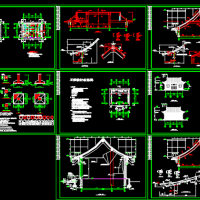 一层框架结构古庙结构设计施工图