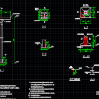 管道支架节点构造CAD图纸（五套）