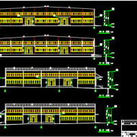 单层甲类生产车间建筑设计施工图